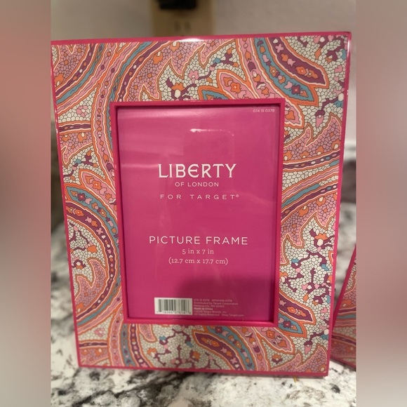 Liberty of London Picture Frame 5" x 7" Paisley Pink Photo Frame Target Set Of 2 - Picture 3 of 6